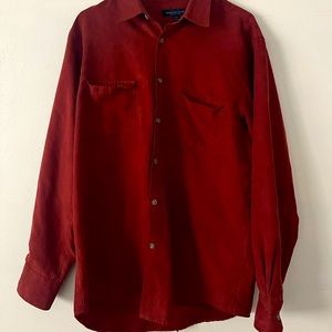 Michealson Studio Rust Heather Button Down Shirt